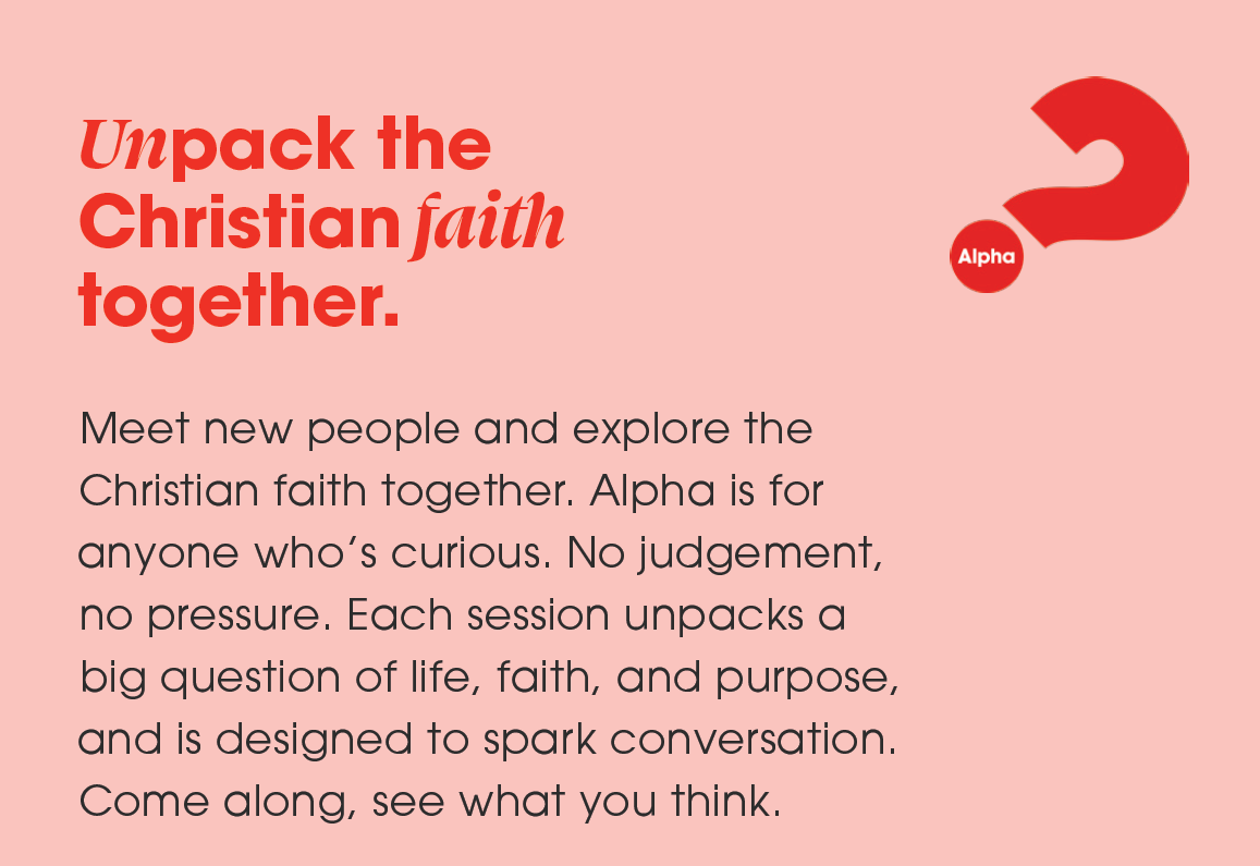 A poster about unpacking the faith